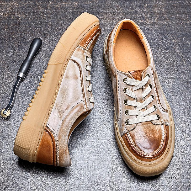 Opp France Men Leather Breathable Casual Shoes