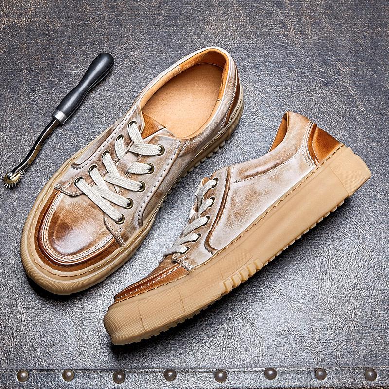 Opp France Men Leather Breathable Casual Shoes