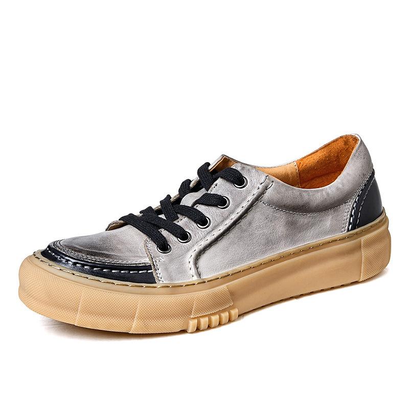 opp france Men Leather Breathable Casual Shoes