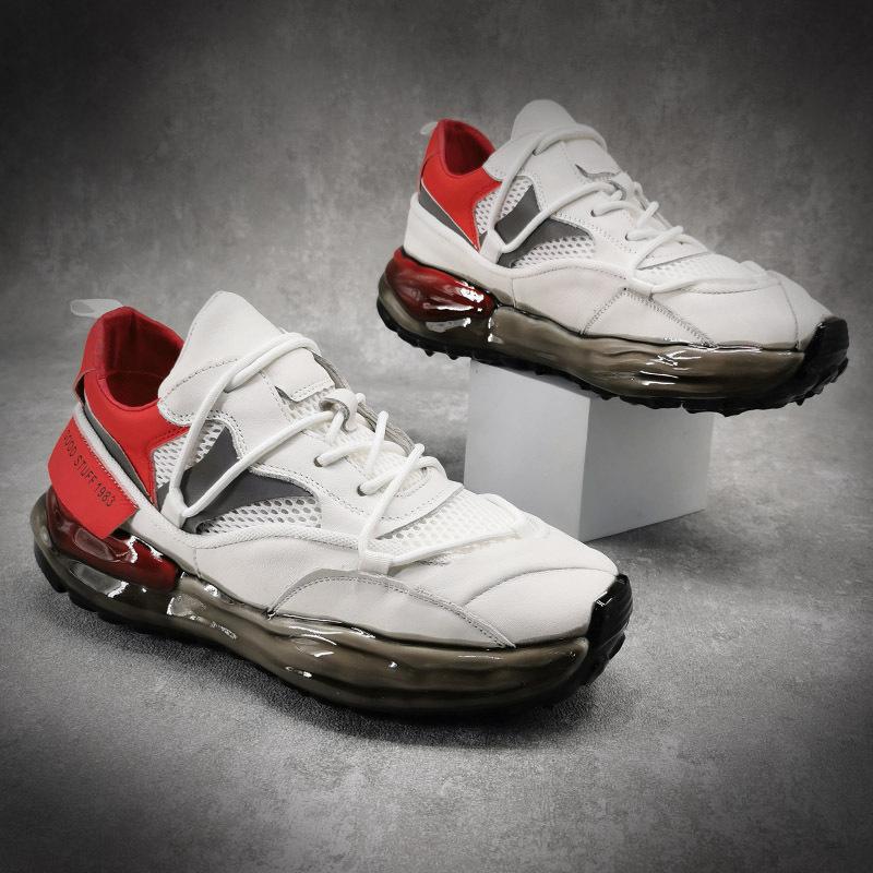 Opp France Men Leather Breathable Sneakers