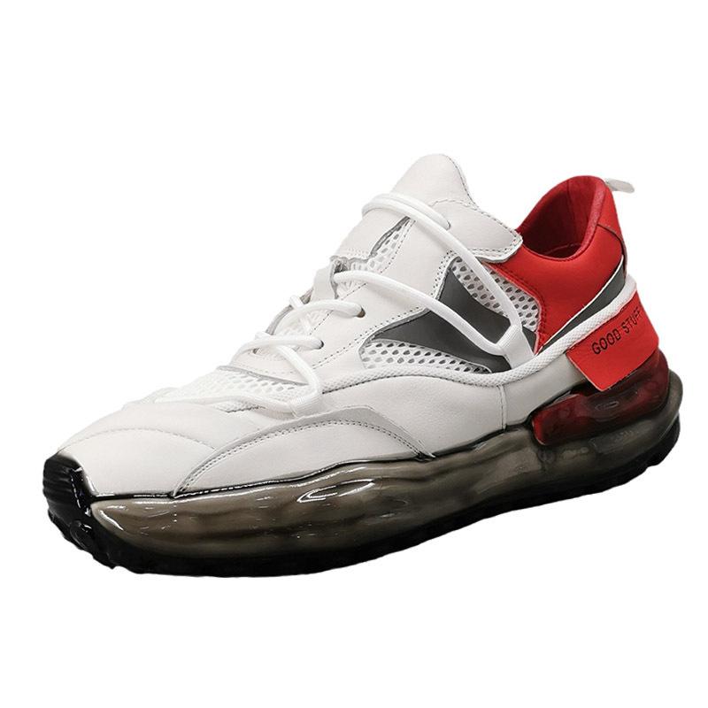 opp france Men Leather Breathable Sneakers