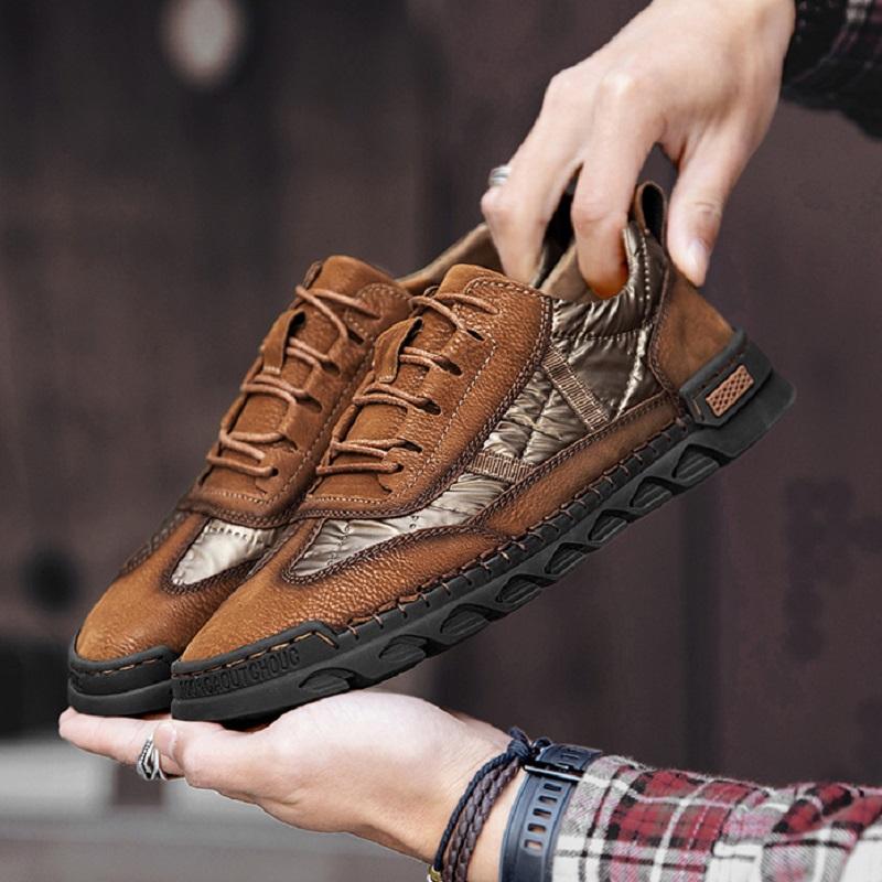 Opp France Men Leather Handmade Casual Shoes