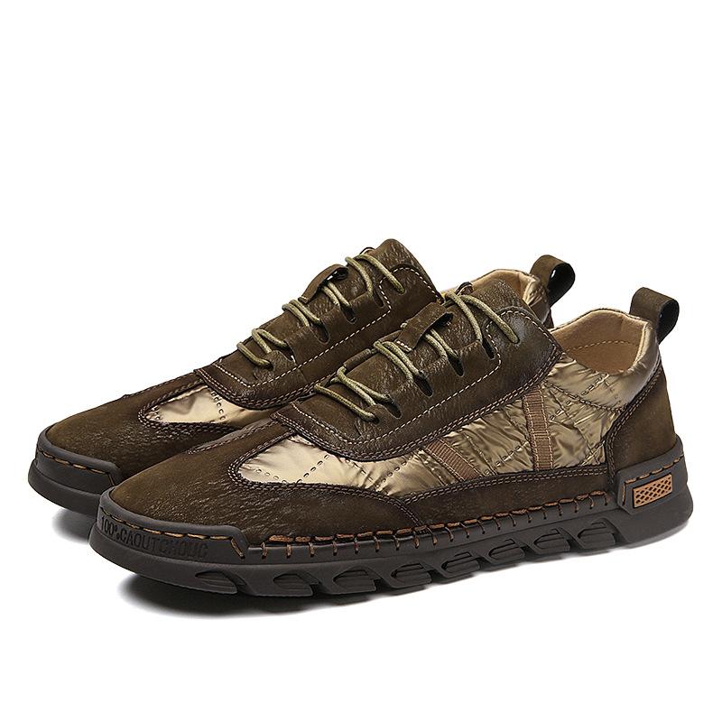 opp france Men Leather Handmade Casual Shoes