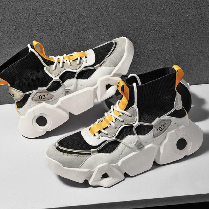 Opp France Men Mesh High Top Sneakers