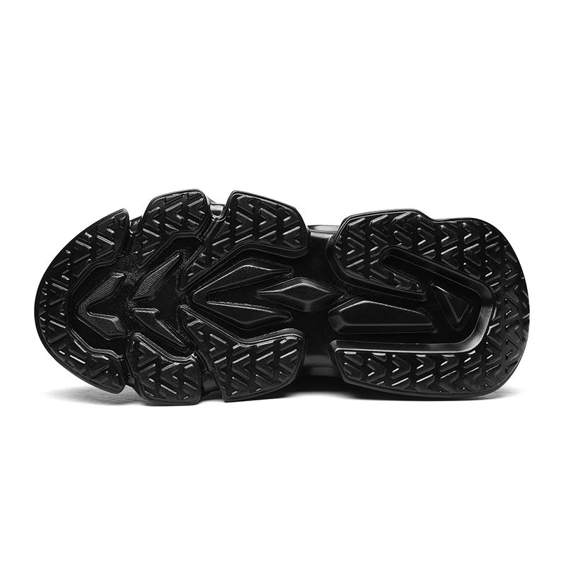 Opp France Men Mesh High Top Sneakers Black