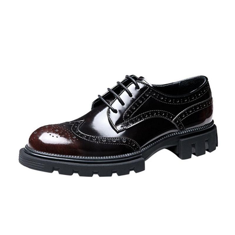 opp france Men Patent Leather Trend Oxford