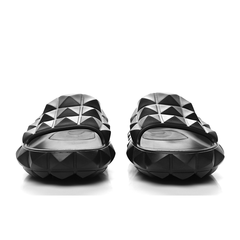 Opp France Men’s Black Rubber Slide Flats