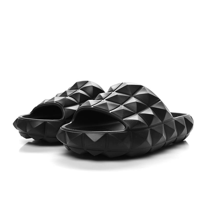 Opp France Men’s Black Rubber Slide Flats