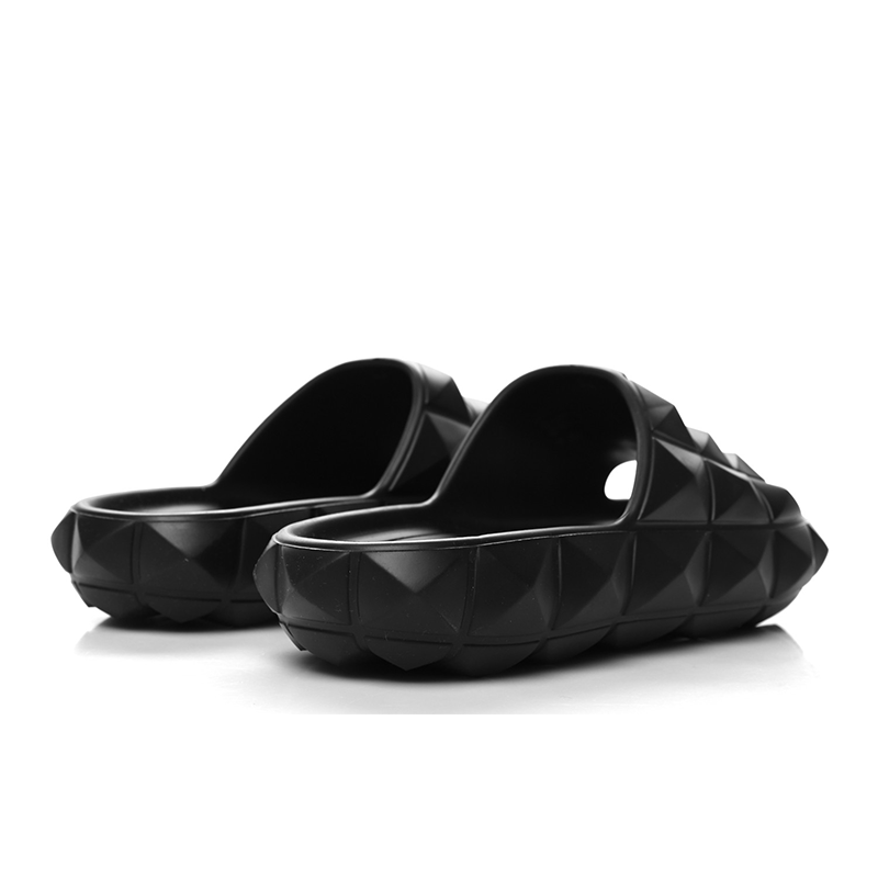 Opp France Men’s Black Rubber Slide Flats