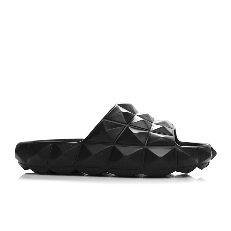 opp france Men’s Black Rubber Slide Flats