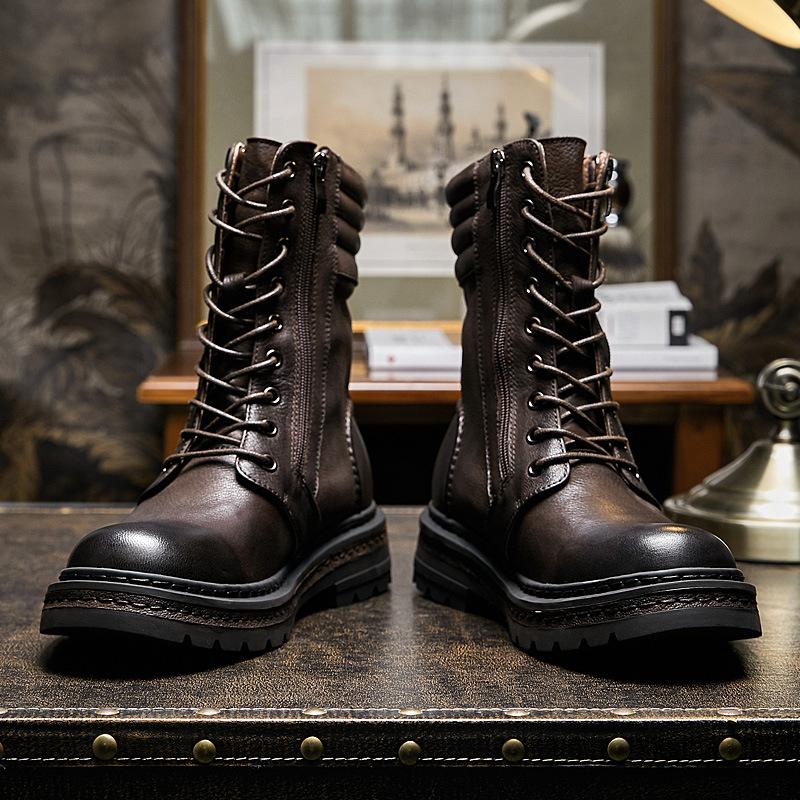 Opp France Men Soft Leather High Boots