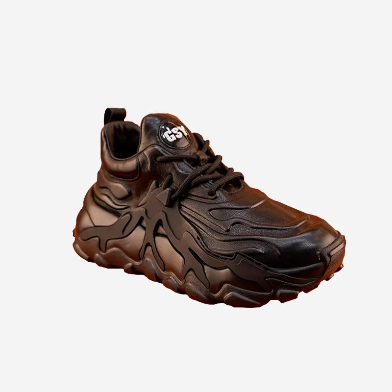 opp france Men Suede Fashion Casual Shoes Black