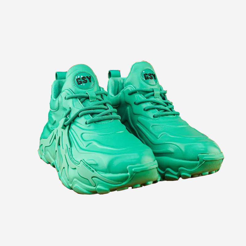 Opp France Men Suede Fashion Casual Shoes Green