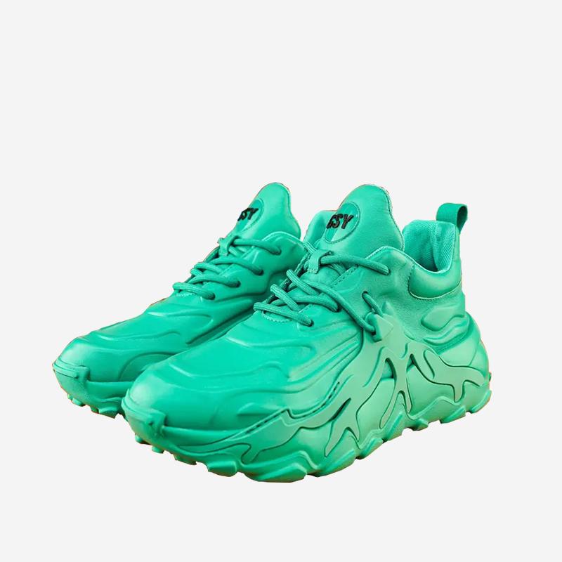 Opp France Men Suede Fashion Casual Shoes Green