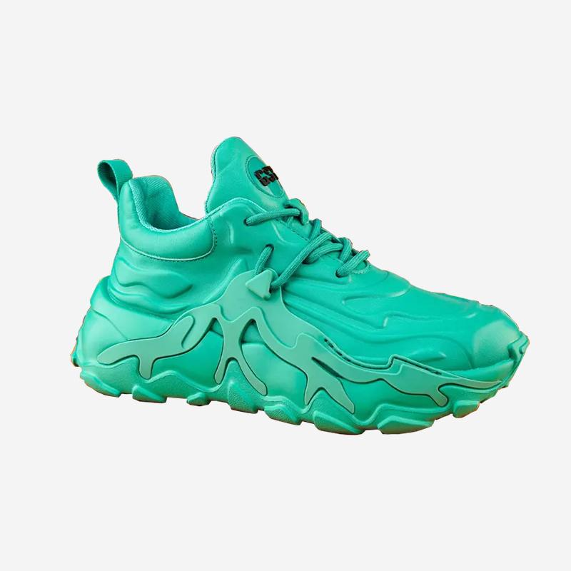 opp france Men Suede Fashion Casual Shoes Green