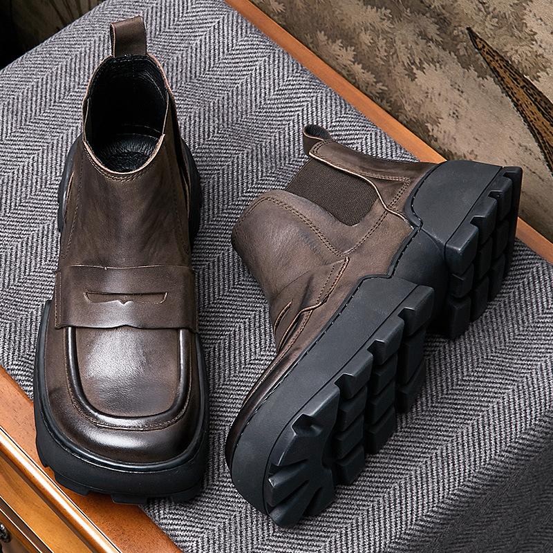 Opp France Men Vintage Handmade Chelsea Boots