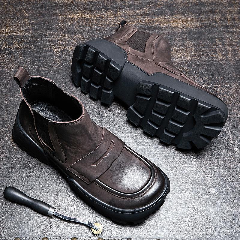 Opp France Men Vintage Handmade Chelsea Boots