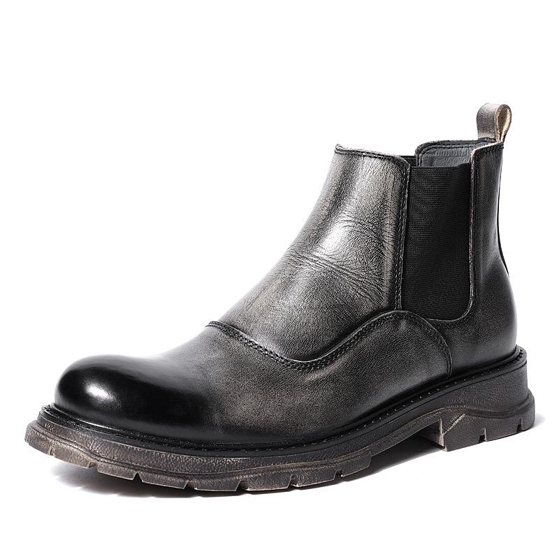opp france Men Vintage Trend Chelsea Boots