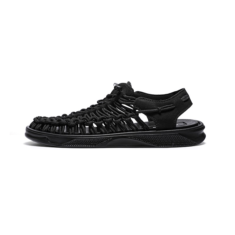 Opp France Men Weave Sandals Black