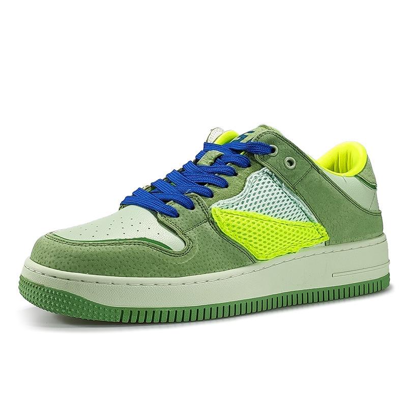 Opp France Mesh Skateboard Casual Sneakers Green