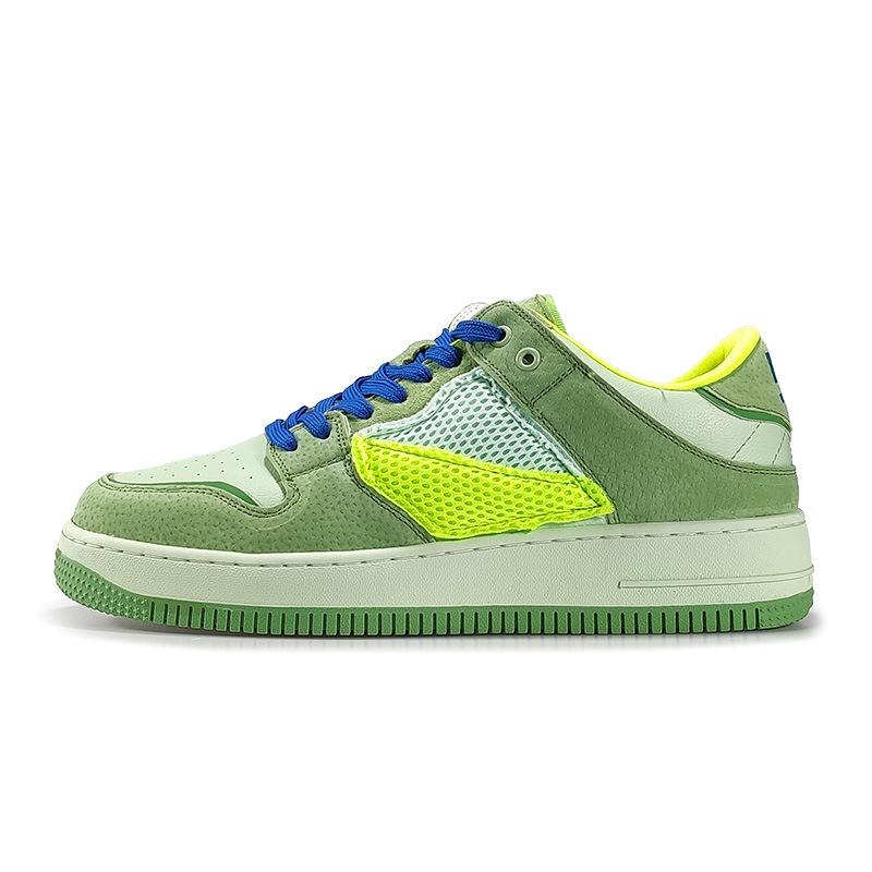 Opp France Mesh Skateboard Casual Sneakers Green
