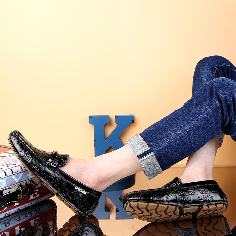 Opp France Metal Embossed Casual Loafers