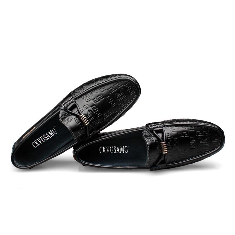 Opp France Metal Embossed Casual Loafers