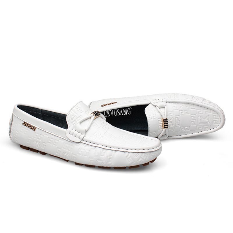 Opp France Metal Embossed Casual Loafers