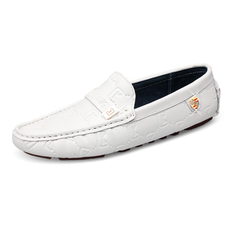 opp france Metal Embossed Flat Loafers