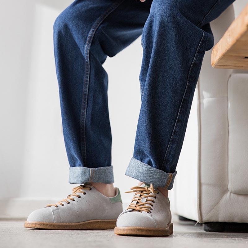 Opp France Niche Design Retro Casual Shoes Grey