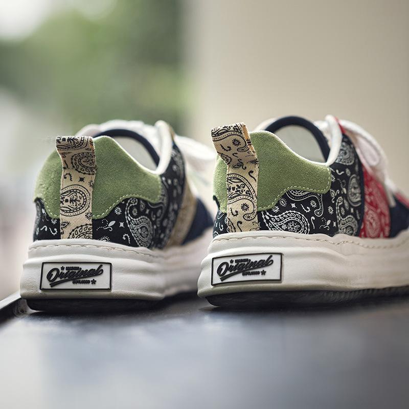 Opp France Patchwork Contrast Pattern Casual Shoes