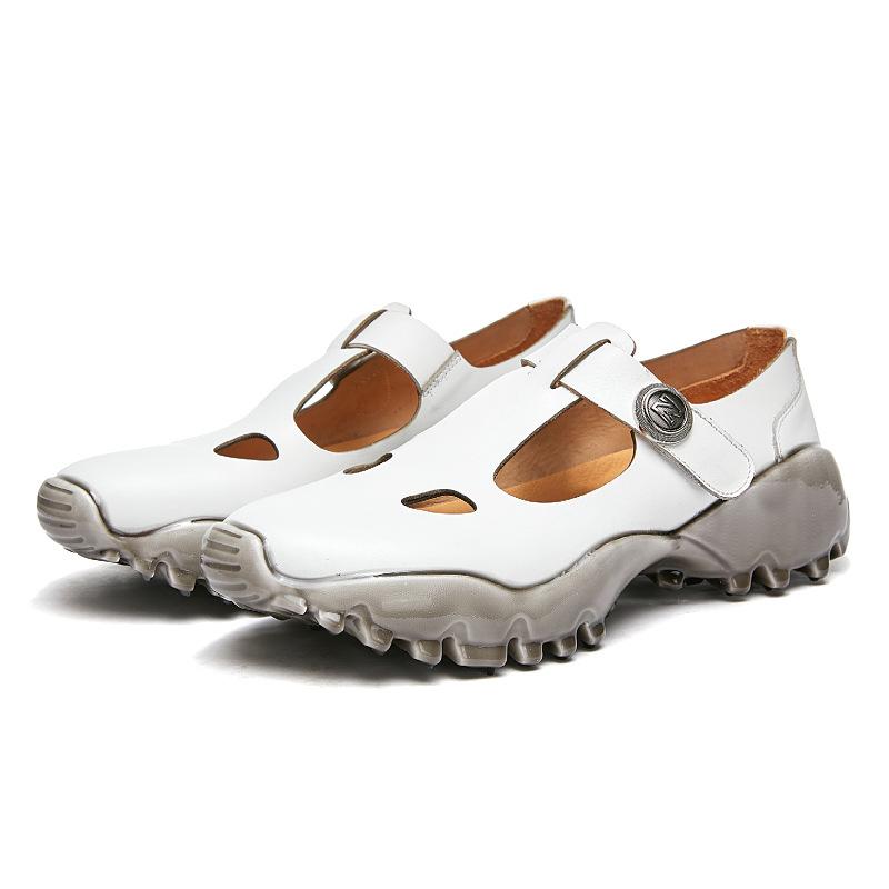 opp france Platform Clog Sandals White