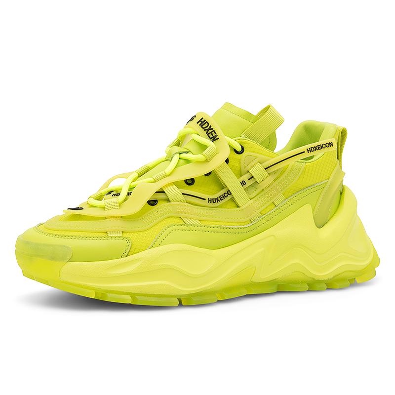 opp france Platform Mesh Sneakers Green