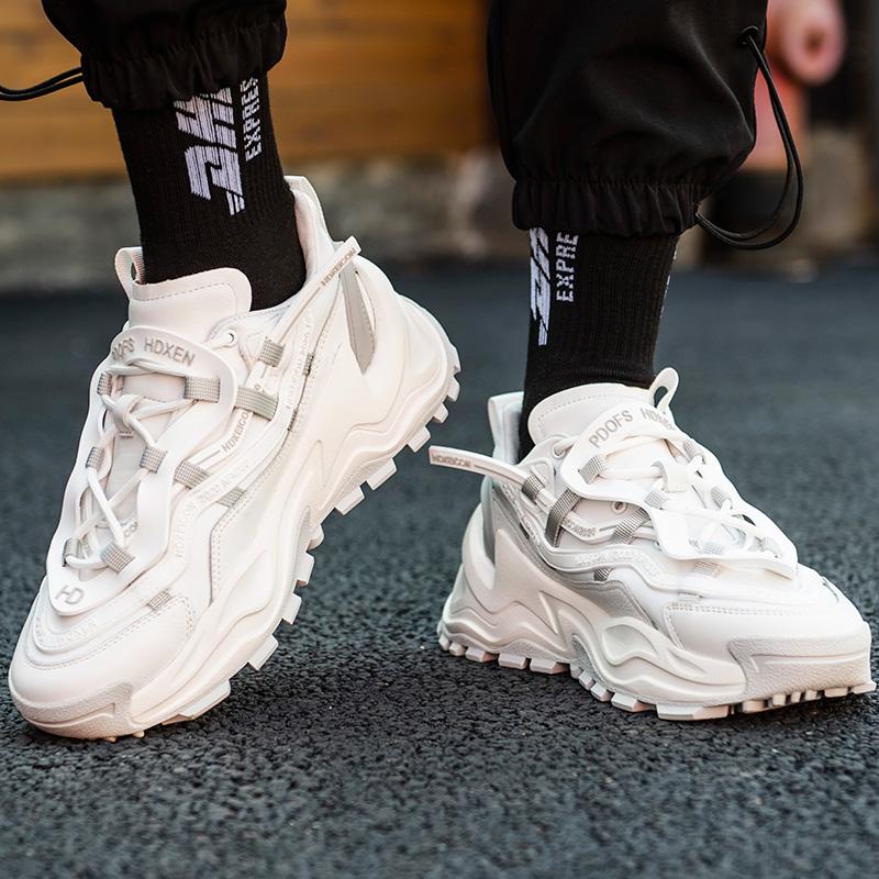 Opp France Platform Mesh Sneakers White