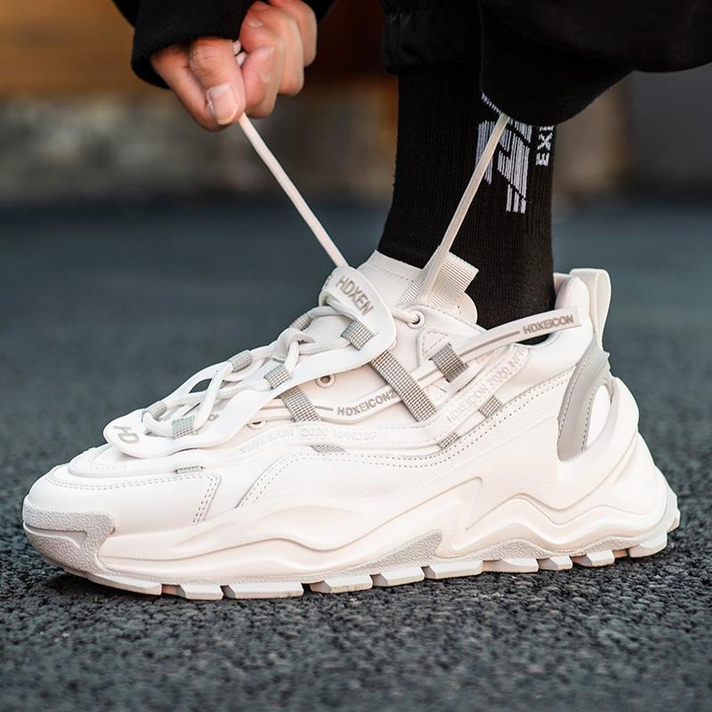 Opp France Platform Mesh Sneakers White