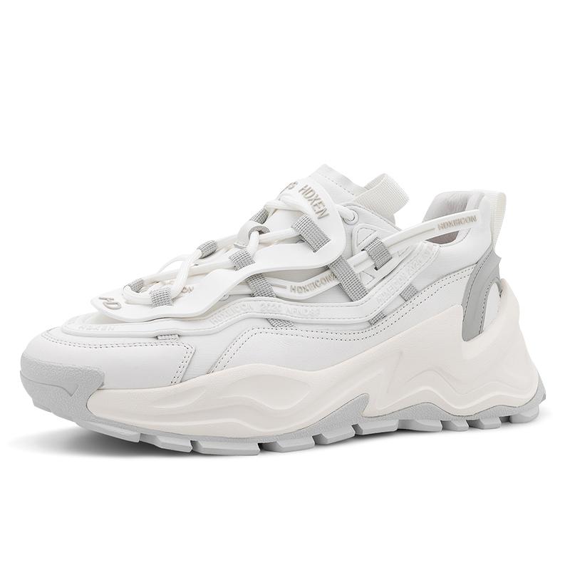 opp france Platform Mesh Sneakers White