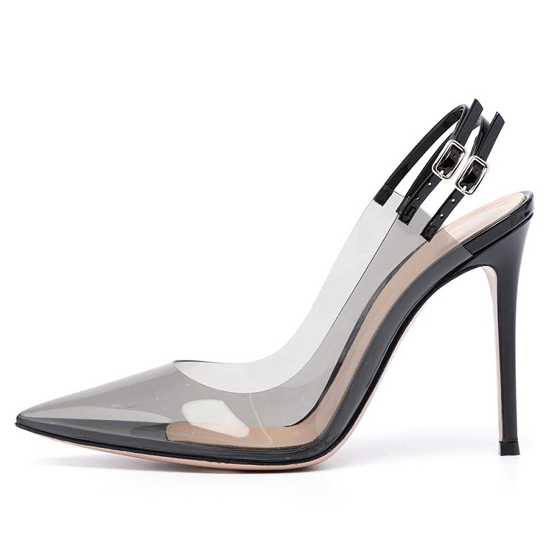 opp france PVC Slingbacks Heels