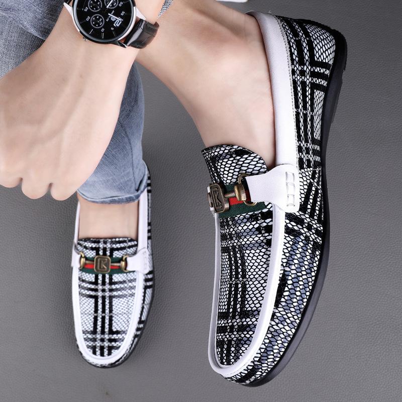 Opp France Snakeskin Soft Loafers