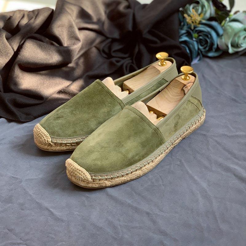 Opp France Suede Round-toe Fisherman Shoes