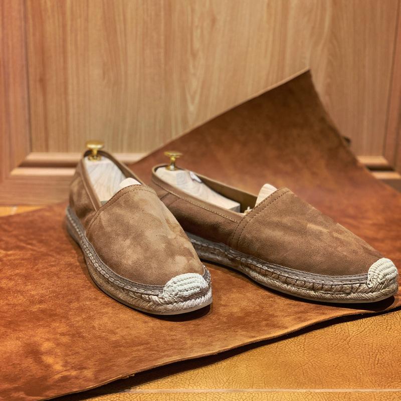 opp france Suede Round-toe Fisherman Shoes