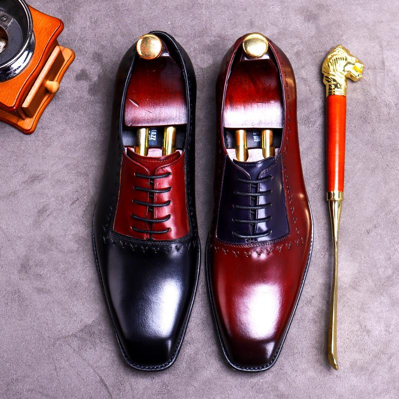 Opp France Two-tone Brogue Oxfords