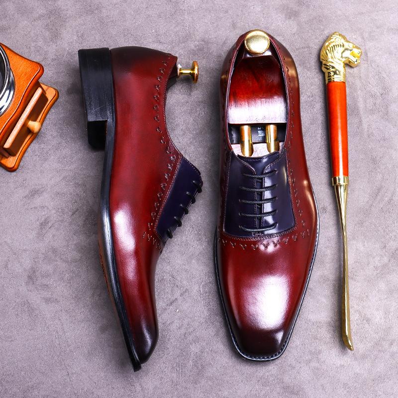 Opp France Two-tone Brogue Oxfords