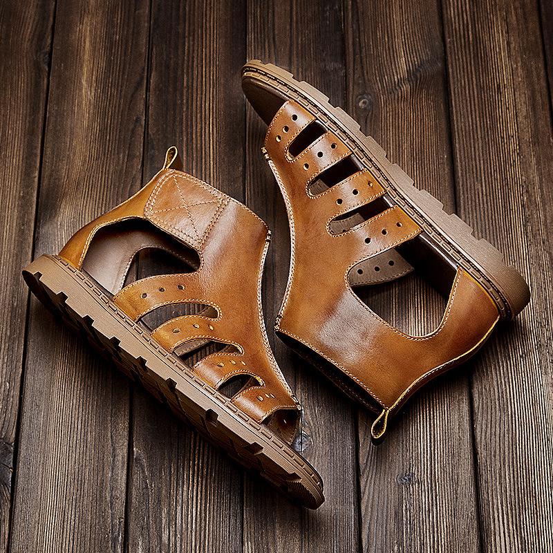 Opp France Velcro Breathable Cutout Sandals