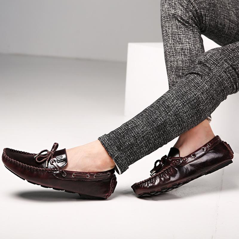 Opp France Vintage Lace-up Slip-on Loafers