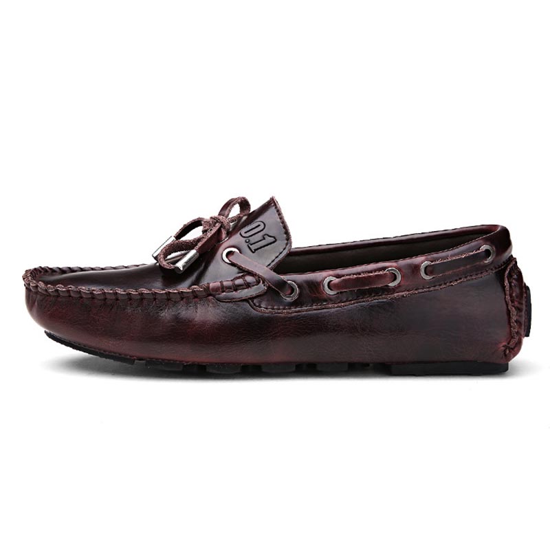 opp france Vintage Lace-up Slip-on Loafers