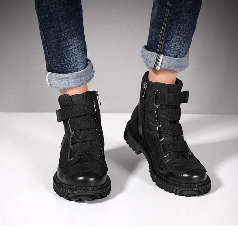 Opp France Vintage Velcro Martin Boots