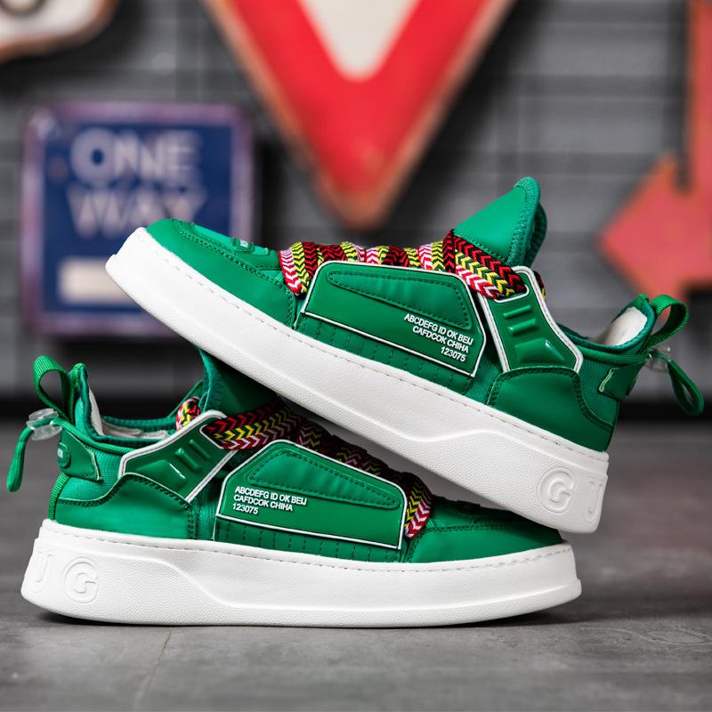 Opp France Wide Lace Platform Casual Shoes