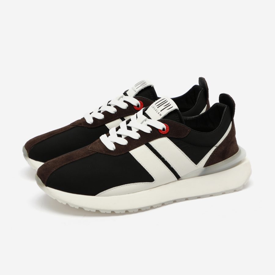 Opp France Women Black Nylon Bumpr Sneakers