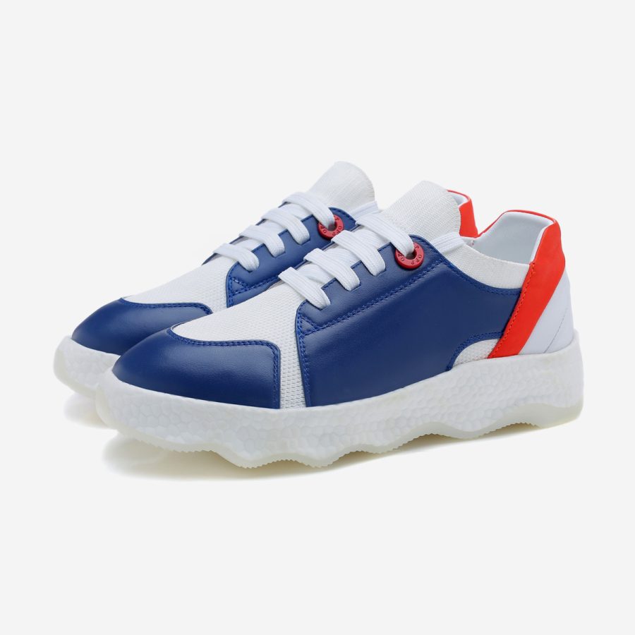 Opp France Women Casual Lace-Up Shoes Blue