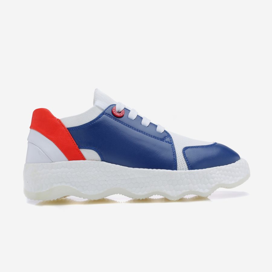 opp france Women Casual Lace-Up Shoes Blue